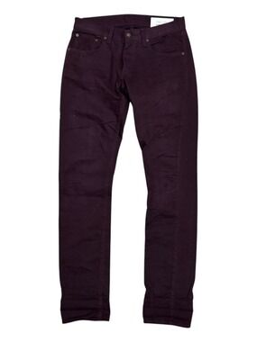 RAG & BONE Wine Slim Fit Luxury Designer Cotton Denim Jeans Womens 30x34
